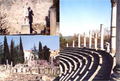 Views of the roman town and amphitheatre